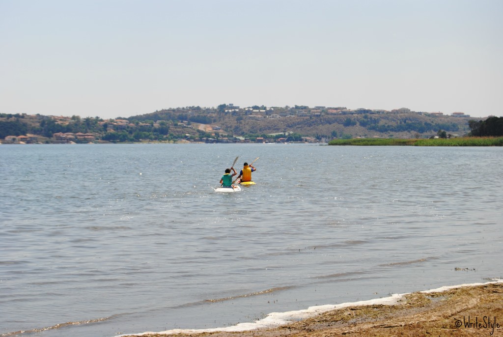 Canoeing on Bronkhorstpruit Dam