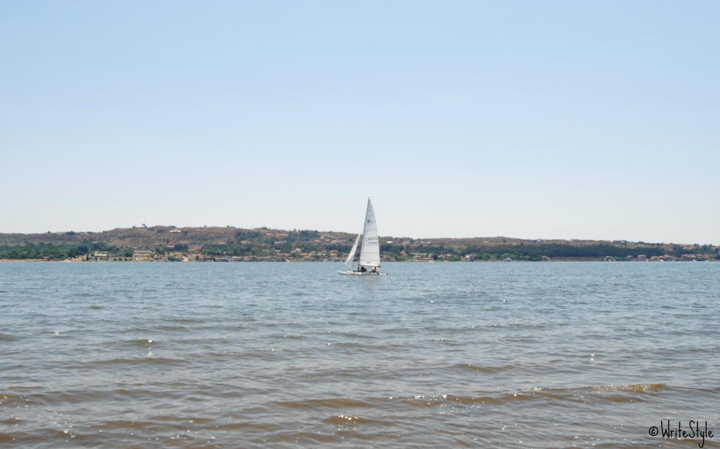 Hobie Cat sailing on Bronkhorstpruit Dam